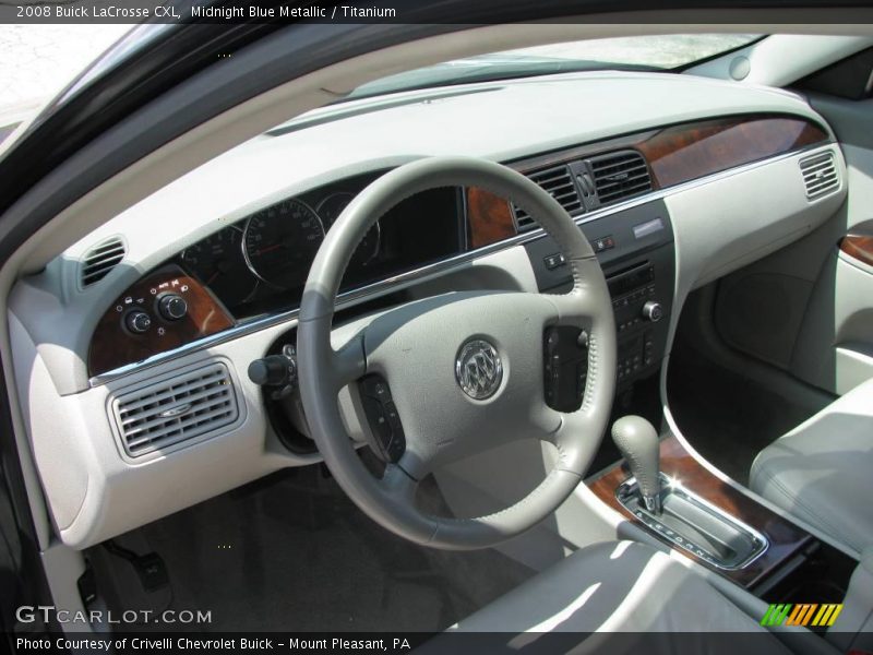 Midnight Blue Metallic / Titanium 2008 Buick LaCrosse CXL