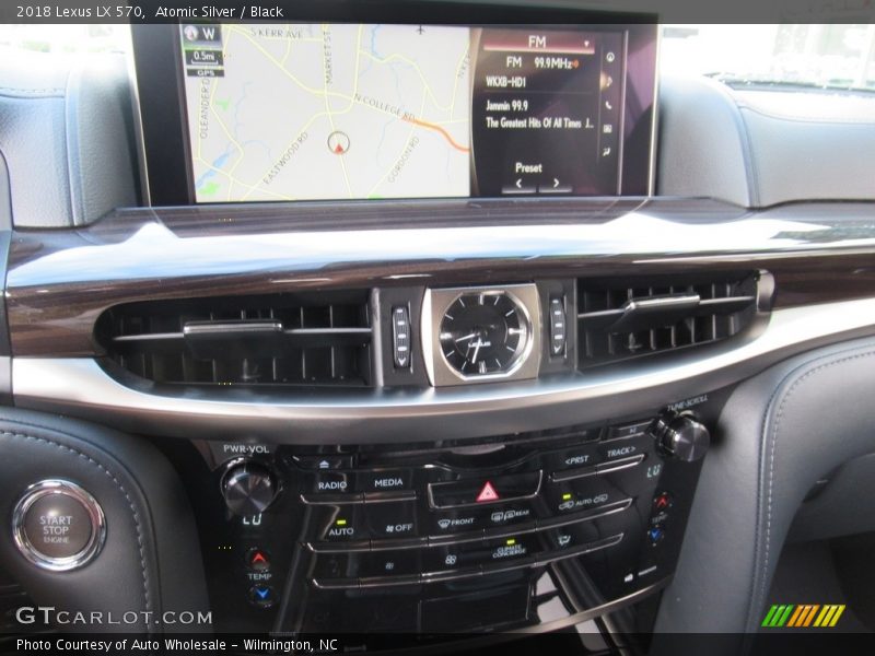 Atomic Silver / Black 2018 Lexus LX 570
