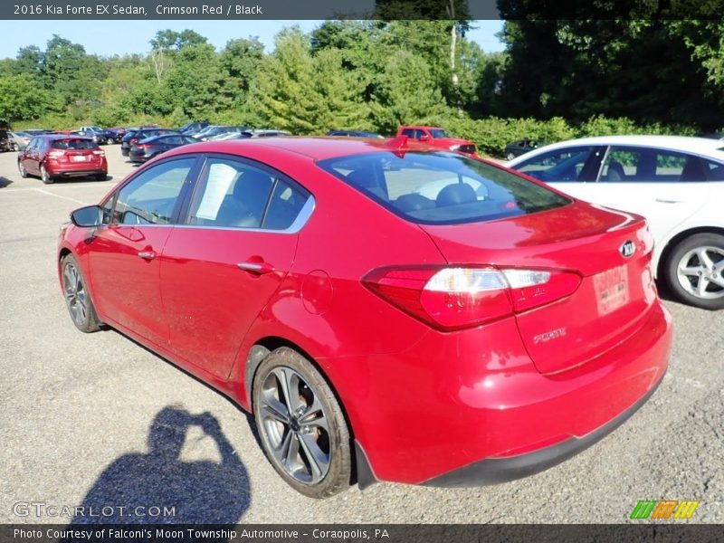 Crimson Red / Black 2016 Kia Forte EX Sedan