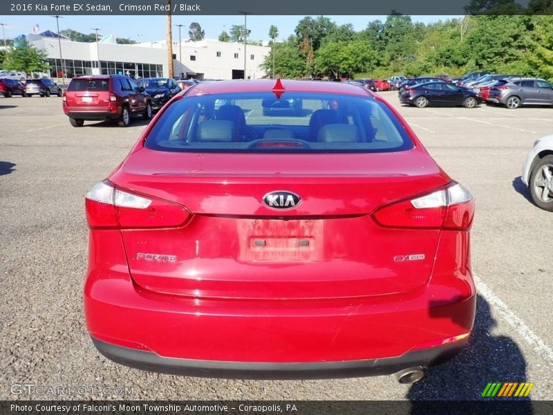 Crimson Red / Black 2016 Kia Forte EX Sedan