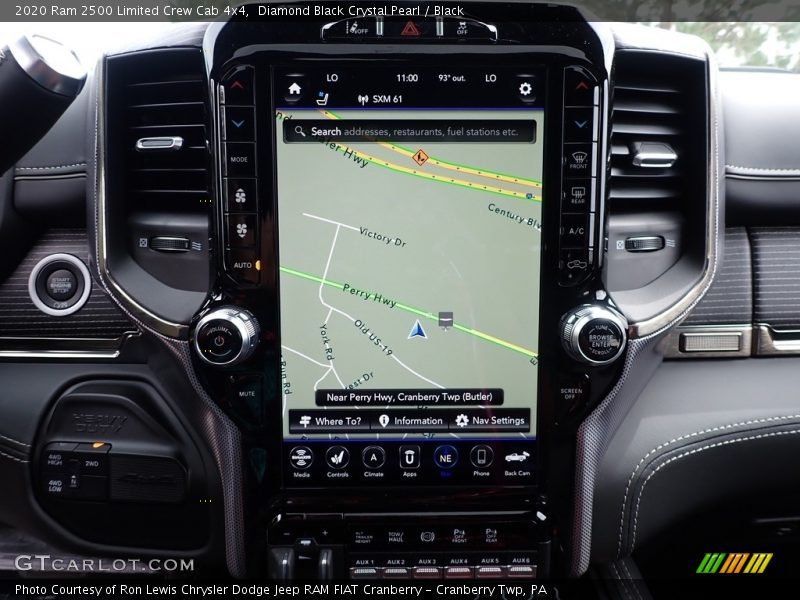 Navigation of 2020 2500 Limited Crew Cab 4x4