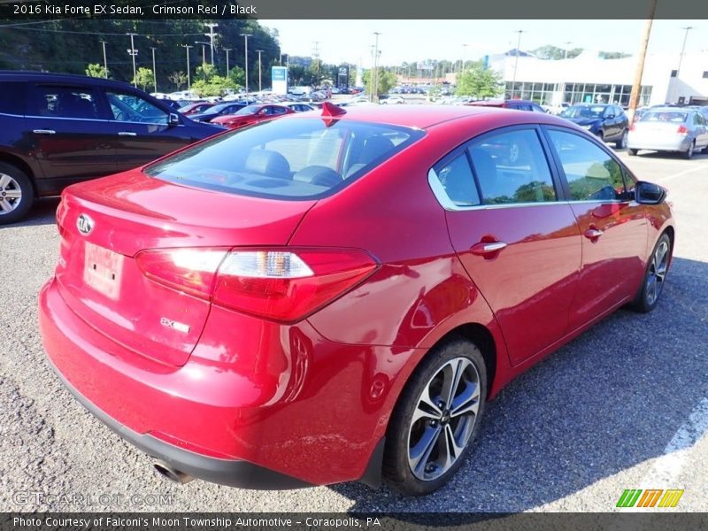 Crimson Red / Black 2016 Kia Forte EX Sedan