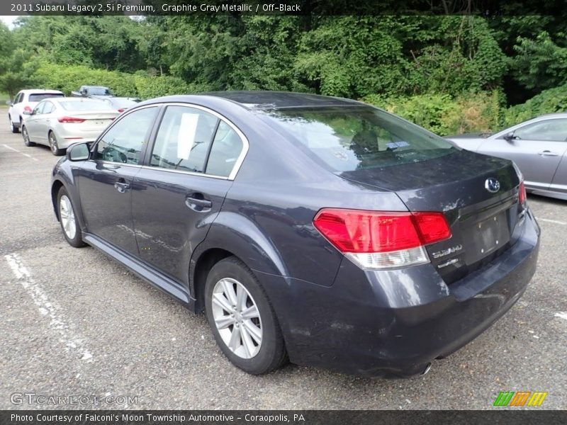 Graphite Gray Metallic / Off-Black 2011 Subaru Legacy 2.5i Premium