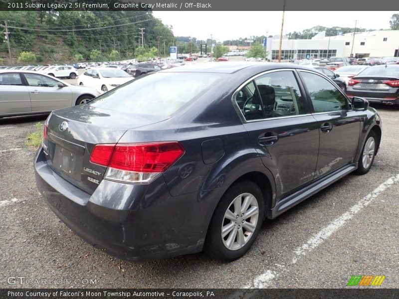 Graphite Gray Metallic / Off-Black 2011 Subaru Legacy 2.5i Premium
