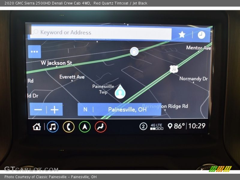 Red Quartz Tintcoat / Jet Black 2020 GMC Sierra 2500HD Denali Crew Cab 4WD