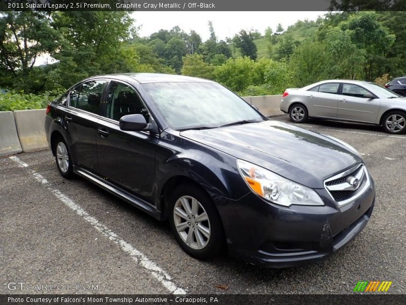 Graphite Gray Metallic / Off-Black 2011 Subaru Legacy 2.5i Premium