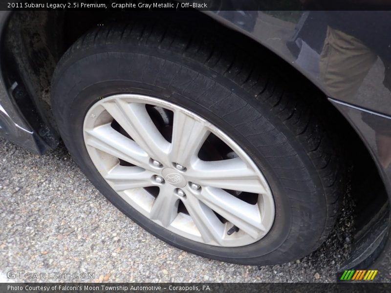 Graphite Gray Metallic / Off-Black 2011 Subaru Legacy 2.5i Premium