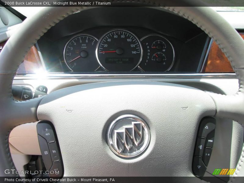 Midnight Blue Metallic / Titanium 2008 Buick LaCrosse CXL