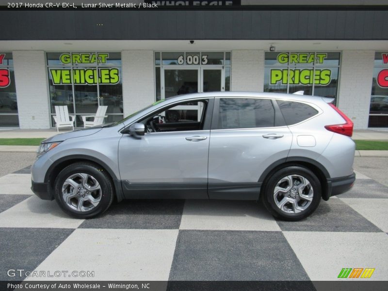 Lunar Silver Metallic / Black 2017 Honda CR-V EX-L