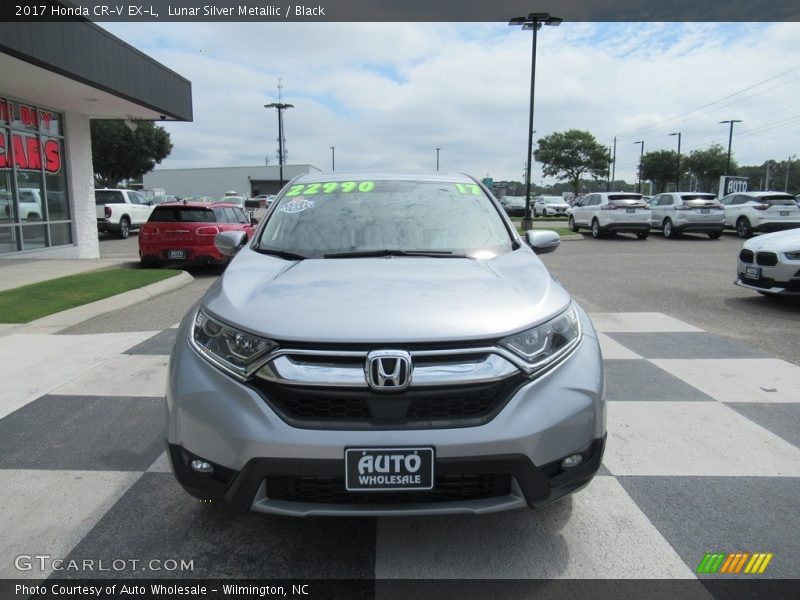 Lunar Silver Metallic / Black 2017 Honda CR-V EX-L