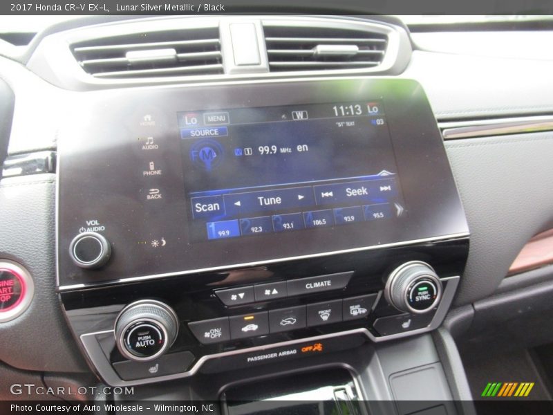 Lunar Silver Metallic / Black 2017 Honda CR-V EX-L