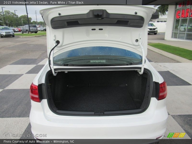 Pure White / Titan Black 2015 Volkswagen Jetta S Sedan