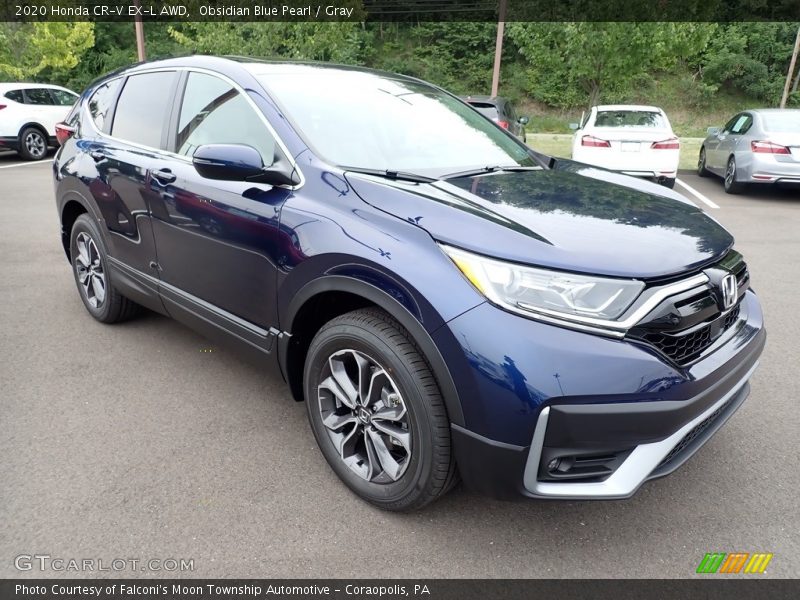 Obsidian Blue Pearl / Gray 2020 Honda CR-V EX-L AWD