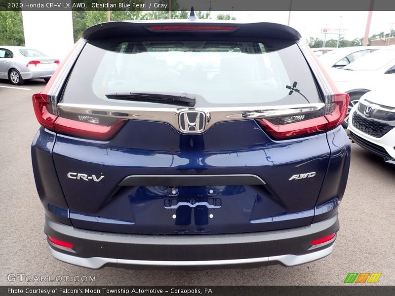 Obsidian Blue Pearl / Gray 2020 Honda CR-V LX AWD