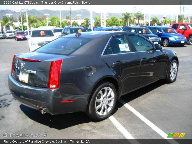 Thunder Gray ChromaFlair / Ebony 2009 Cadillac CTS Sedan