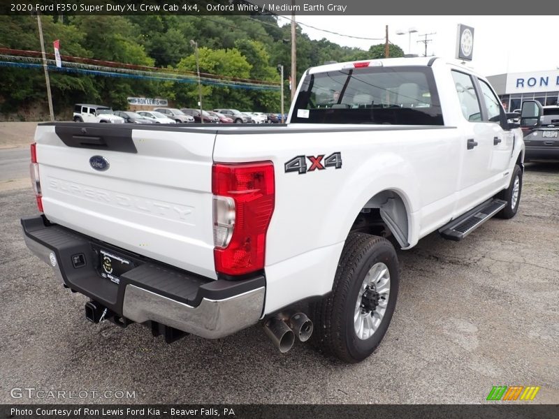 Oxford White / Medium Earth Gray 2020 Ford F350 Super Duty XL Crew Cab 4x4