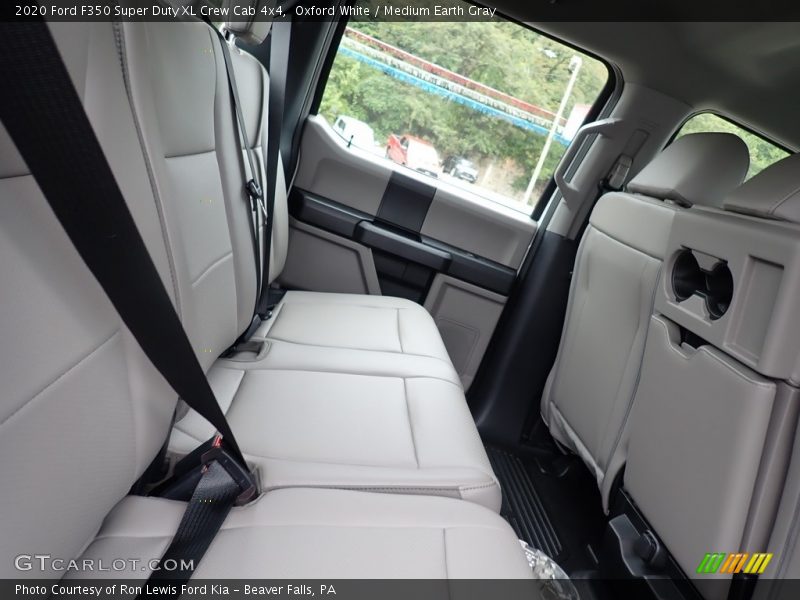 Oxford White / Medium Earth Gray 2020 Ford F350 Super Duty XL Crew Cab 4x4