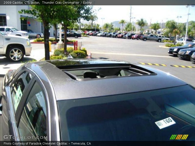 Thunder Gray ChromaFlair / Ebony 2009 Cadillac CTS Sedan