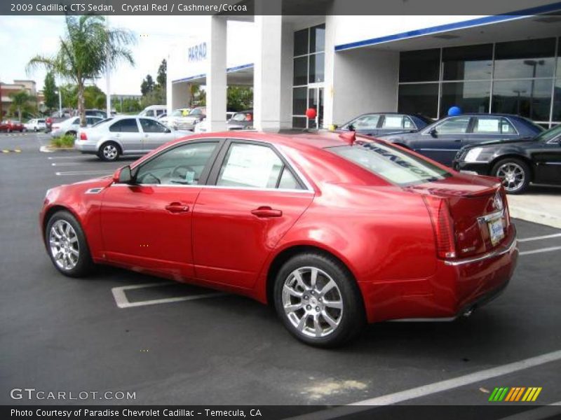 Crystal Red / Cashmere/Cocoa 2009 Cadillac CTS Sedan