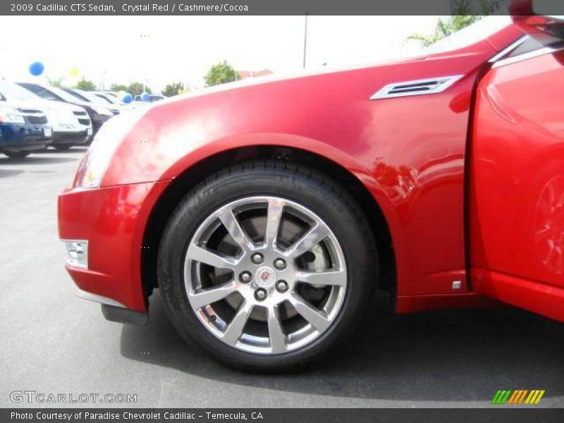 Crystal Red / Cashmere/Cocoa 2009 Cadillac CTS Sedan