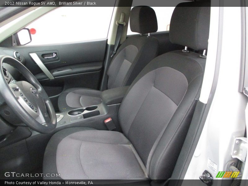 Brilliant Silver / Black 2012 Nissan Rogue SV AWD