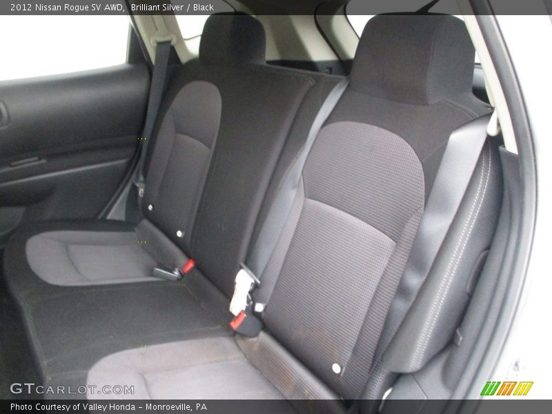 Brilliant Silver / Black 2012 Nissan Rogue SV AWD