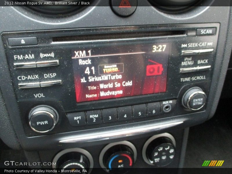 Brilliant Silver / Black 2012 Nissan Rogue SV AWD