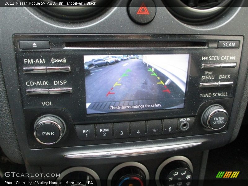 Brilliant Silver / Black 2012 Nissan Rogue SV AWD