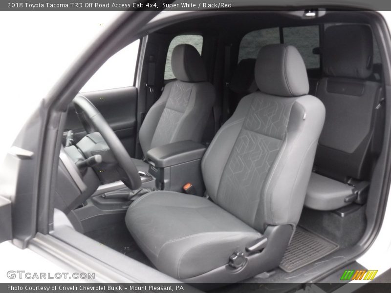 Super White / Black/Red 2018 Toyota Tacoma TRD Off Road Access Cab 4x4