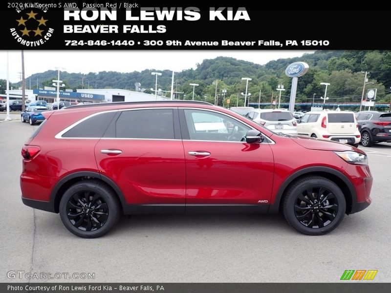 Passion Red / Black 2020 Kia Sorento S AWD