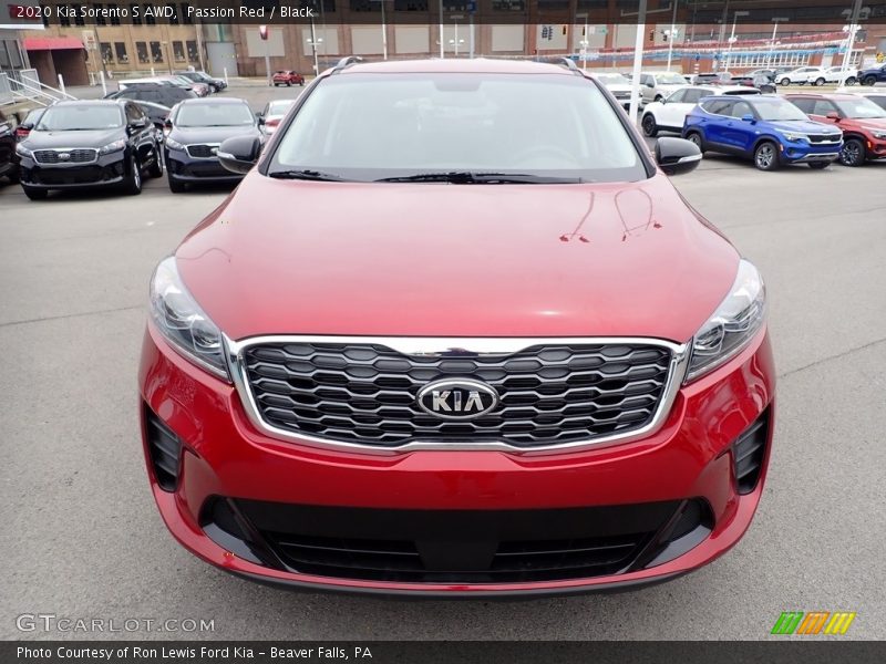 Passion Red / Black 2020 Kia Sorento S AWD