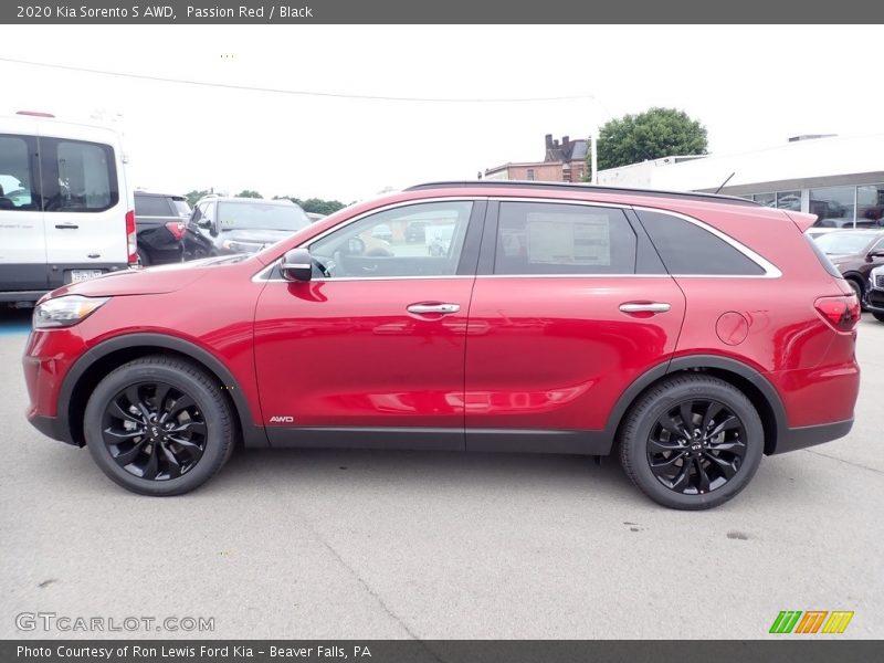 Passion Red / Black 2020 Kia Sorento S AWD