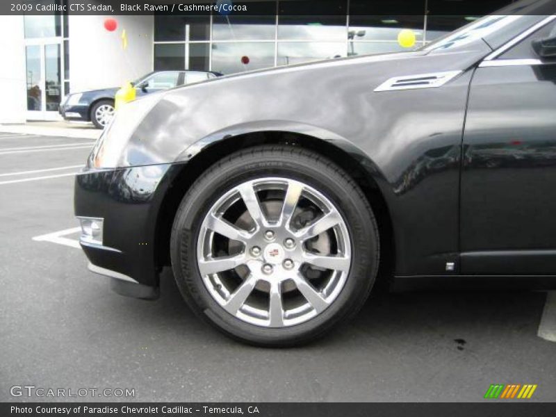 Black Raven / Cashmere/Cocoa 2009 Cadillac CTS Sedan