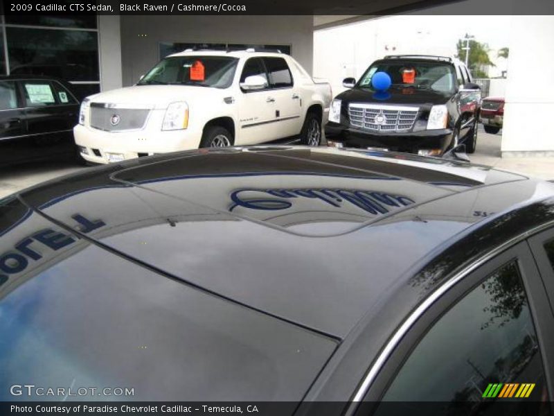 Black Raven / Cashmere/Cocoa 2009 Cadillac CTS Sedan