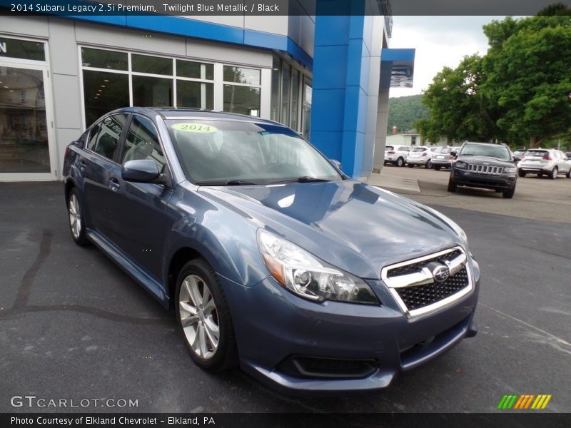 Twilight Blue Metallic / Black 2014 Subaru Legacy 2.5i Premium