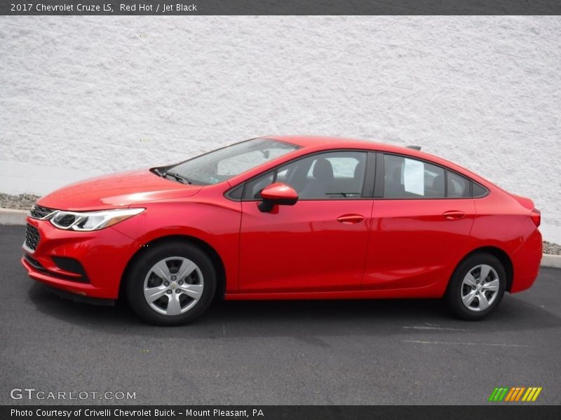 Red Hot / Jet Black 2017 Chevrolet Cruze LS