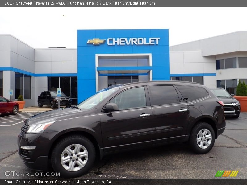 Tungsten Metallic / Dark Titanium/Light Titanium 2017 Chevrolet Traverse LS AWD