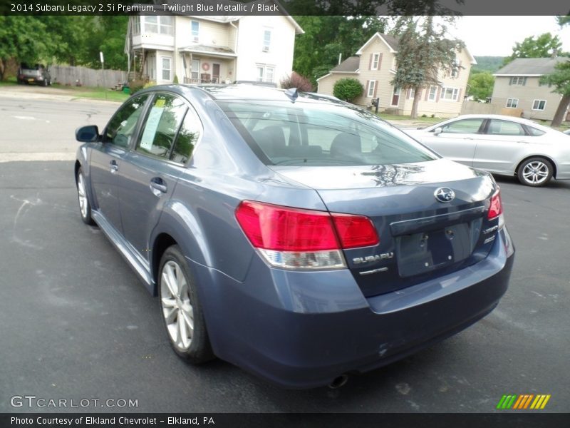 Twilight Blue Metallic / Black 2014 Subaru Legacy 2.5i Premium