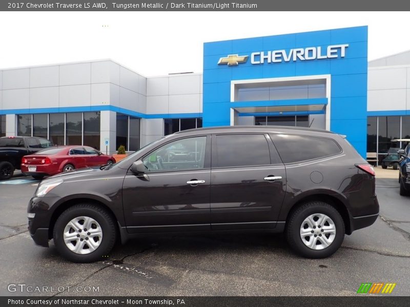 Tungsten Metallic / Dark Titanium/Light Titanium 2017 Chevrolet Traverse LS AWD