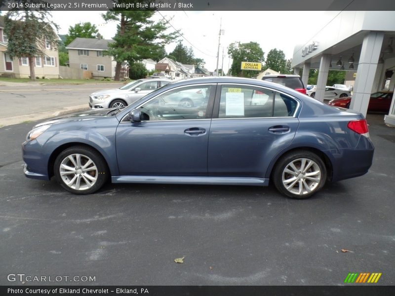 Twilight Blue Metallic / Black 2014 Subaru Legacy 2.5i Premium