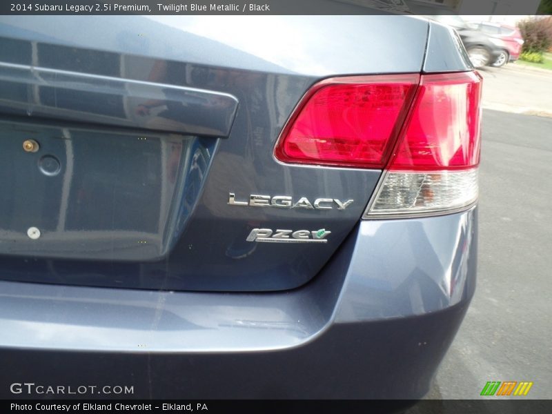 Twilight Blue Metallic / Black 2014 Subaru Legacy 2.5i Premium
