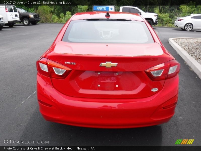 Red Hot / Jet Black 2017 Chevrolet Cruze LS