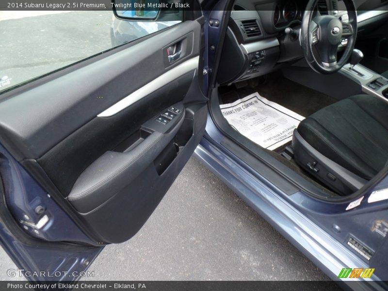 Twilight Blue Metallic / Black 2014 Subaru Legacy 2.5i Premium