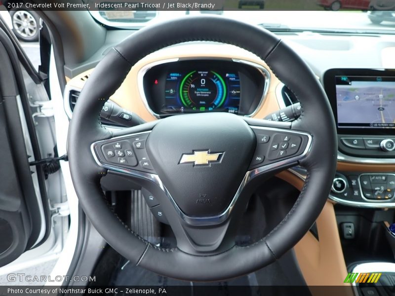 Iridescent Pearl Tricoat / Jet Black/Brandy 2017 Chevrolet Volt Premier