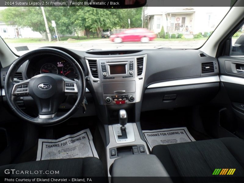 Twilight Blue Metallic / Black 2014 Subaru Legacy 2.5i Premium