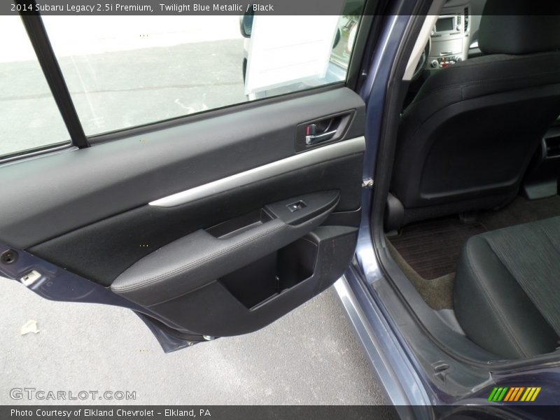 Twilight Blue Metallic / Black 2014 Subaru Legacy 2.5i Premium
