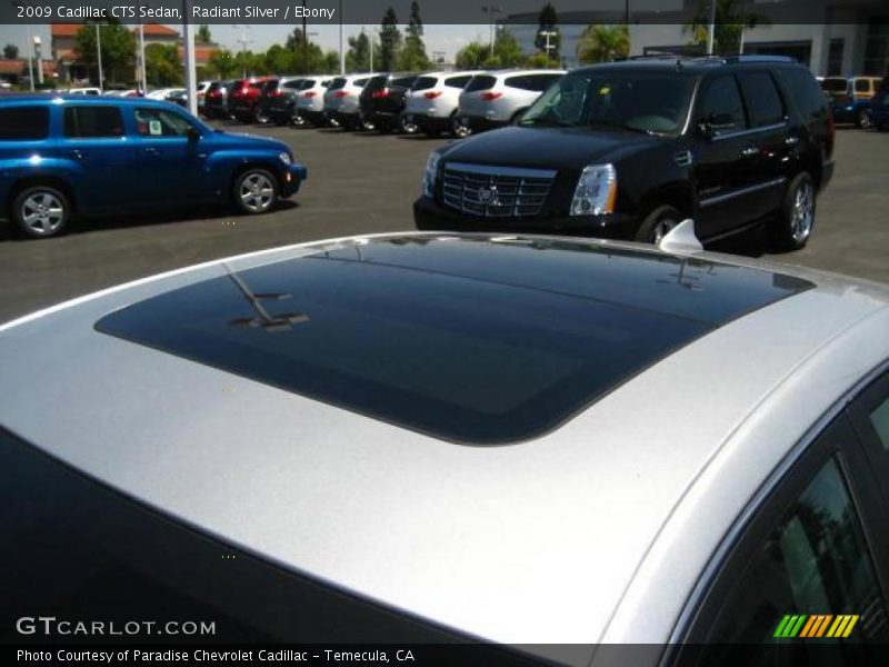 Radiant Silver / Ebony 2009 Cadillac CTS Sedan