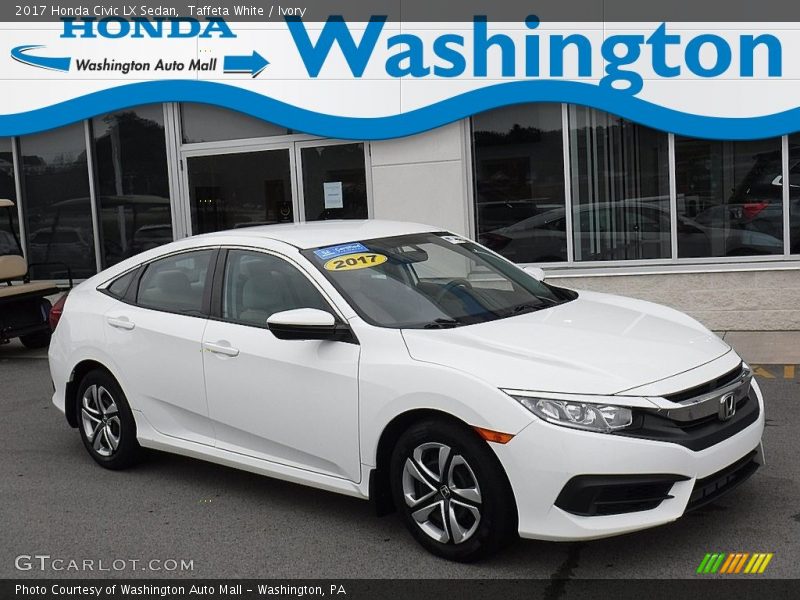 Taffeta White / Ivory 2017 Honda Civic LX Sedan