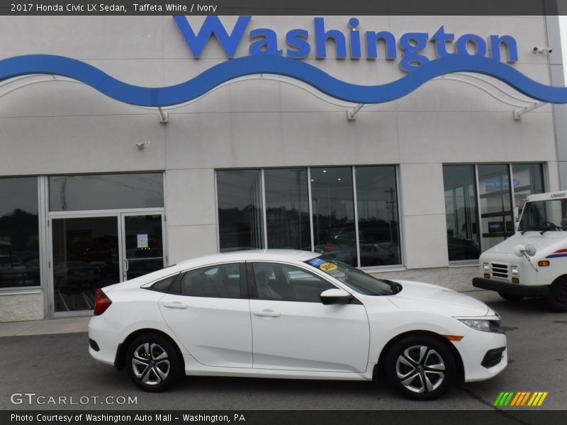 Taffeta White / Ivory 2017 Honda Civic LX Sedan