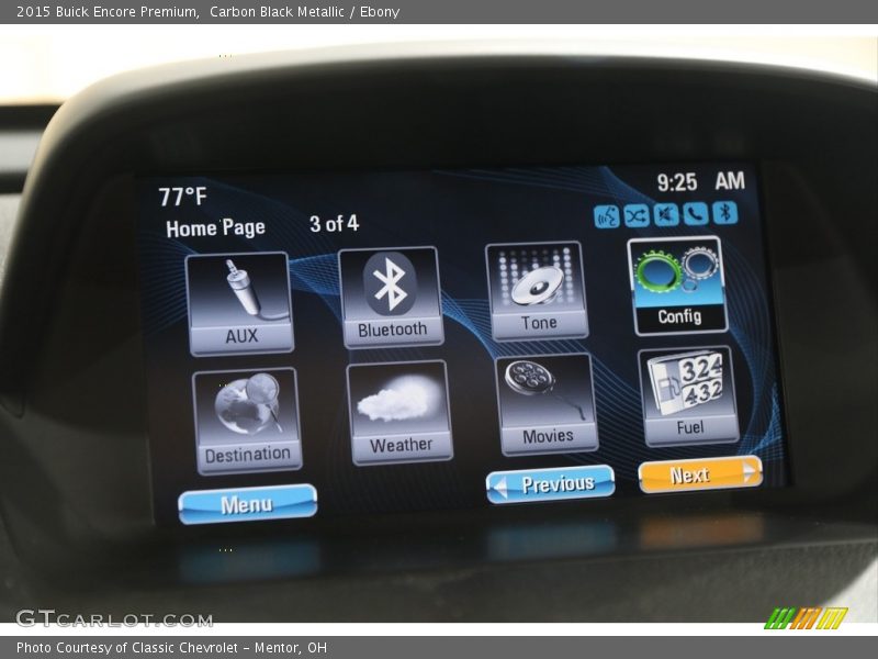 Carbon Black Metallic / Ebony 2015 Buick Encore Premium